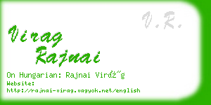 virag rajnai business card